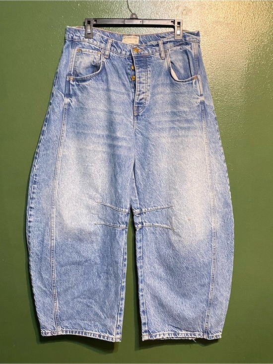 We The Free Denim - We The Free medium blue button-fly denim jeans
